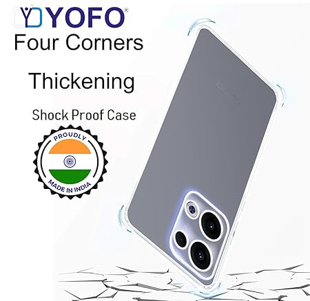 YOFO Silicon Back Cover Case for Oppo Reno 13 Pro (5G)