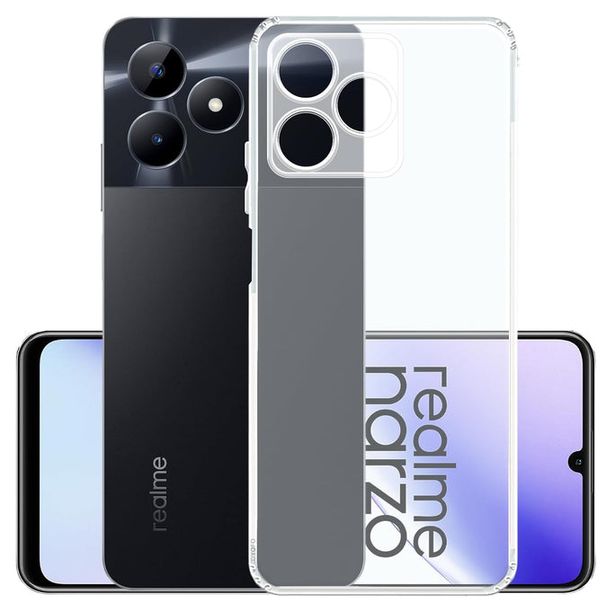 YOFO Transparent Back Cover Case for Realme C53 / Realme Narzo N53 / C51