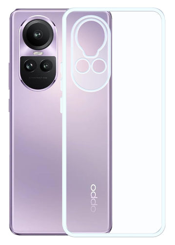 YOFO Back Cover for Oppo Reno 10 / Reno 10 Pro (5G) 2.0 MM (Flexible|Silicone|Transparent|Full Camera Protection)