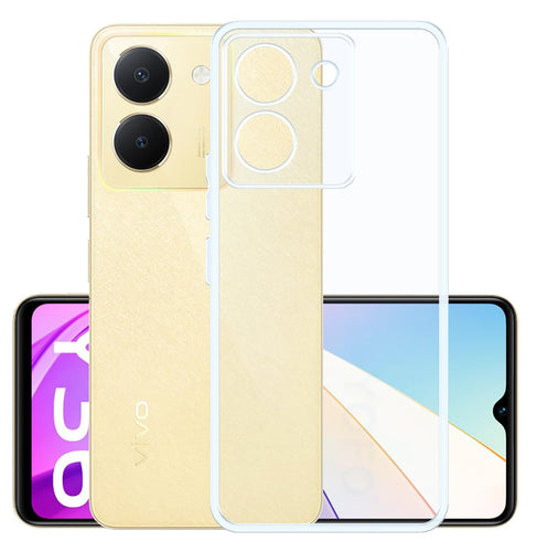 YOFO Back Cover for Vivo Y36 / Y78 (5G) 2.0 MM (Flexible|Silicone|Transparent|Full Camera Protection)
