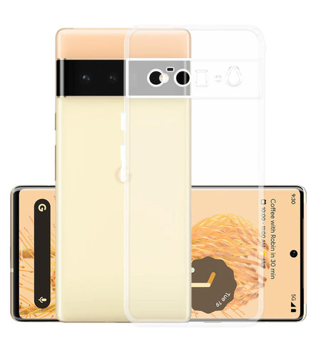 Click to open expanded view YOFO Back Cover for Google Pixel 6 Pro (5G) (Flexible|Silicone|Transparent|Full Camera Protection|Dust Plug)