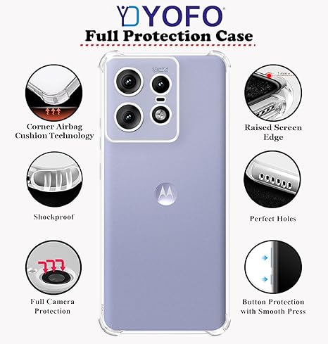 YOFO Back Cover for Motorola Edge 50 Pro (5G)