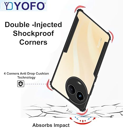 YOFO Shockproof Back Cover for Realme 11 / 11X (5G)