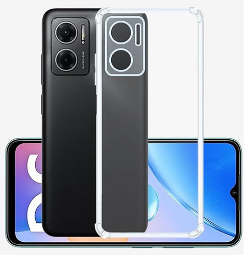 YOFO Back Cover for Mi Redmi Note 11E (Flexible|Shockproof|Silicone|Transparent|Camera Protection)