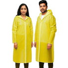 EVA Poncho Rain coat for Men & Women, Lightweight Waterproof Raincoat with Hood, Adjustable Drawstring & Snap Button Closure, Outdoor Rainwear (FREE SIZE)