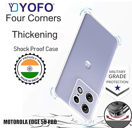 YOFO Back Cover for Motorola Edge 50 Pro (5G)