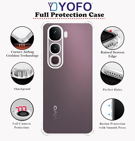 YOFO Transparent Back Cover for Vivo Y400 Pro (5G)