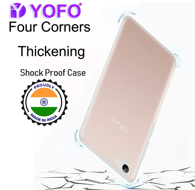 YOFO Transparent Back Cover for Vivo Y55