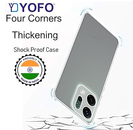 YOFO Silicon Back Cover Case for Oppo Reno 14 (5G)