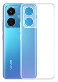 YOFO Back Cover for Vivo T1 (44W) / iQOO Z6 (Silicone|Transparent|Camera Protection)