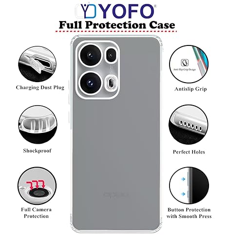 YOFO Silicon Back Cover Case for Oppo Reno 13 Pro (5G)