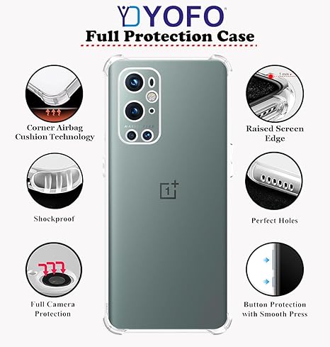 YOFO Transparent Back Cover for OnePlus 9 Pro (5G)