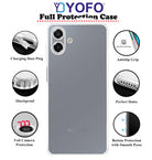 YOFO Silicon Back Cover Case for Samsung Galaxy A07 (Transparent) Camera Protection with Dust Plug