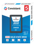 Consistent SSD 256GB 2.5 Inch SATA Internal SSD - Read: 550MB/s & Write: 500MB/s