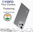YOFO Silicon Back Cover Case for Redmi 12 (5G) / Poco M6 Pro (5G)