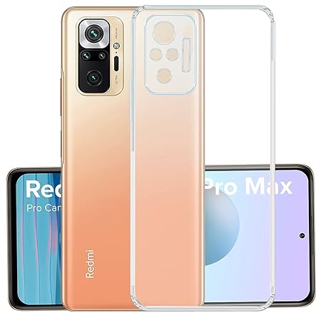 YOFO Silicone Transparent Back Cover for Redmi Note 10 Pro/Redmi Note 10 Pro Max