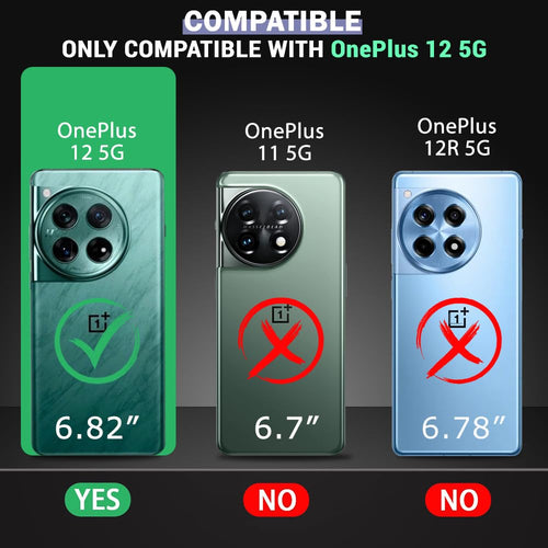 YOFO Back Cover for OnePlus 12 (5G) (Flexible|Silicone|Transparent|Full Camera Protection|Dust Plug)