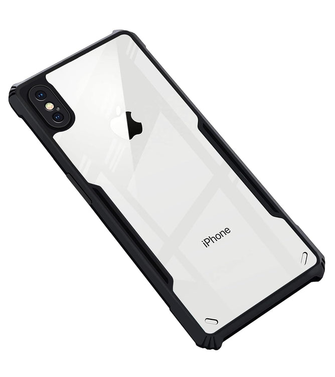 YOFO Back Case for i-Phone X Cover Shockproof Eagle Transparent 360 Degeree Protection Protective Mobile Back Cover for i-Phone X Black