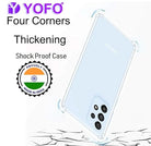 YOFO Back Cover for Samsung Galaxy A33 (5G) (Flexible|Shockproof|Silicone|Transparent|Camera Protection)