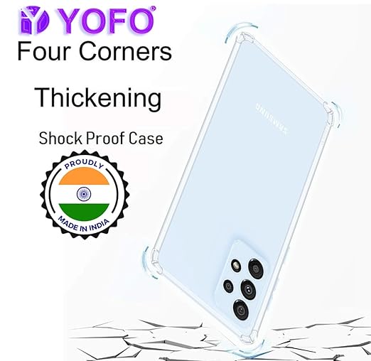YOFO Back Cover for Samsung Galaxy A33 (5G) (Flexible|Shockproof|Silicone|Transparent|Camera Protection)