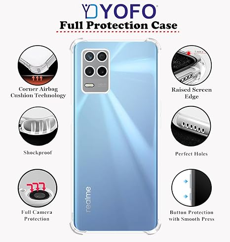 YOFO Transparent Back Cover for Realme 8 (5G) / Realme Narzo 30(5G)
