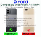 YOFO Back Cover for Redmi A1 (Silicone|Transparent|Camera Protection)