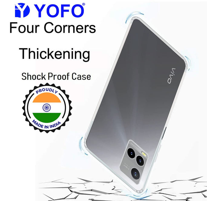YOFO Transparent Back Cover for Vivo Y21(2021) / Vivo Y33s