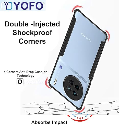 YOFO Shockproof Back Cover for Vivo X90 Pro
