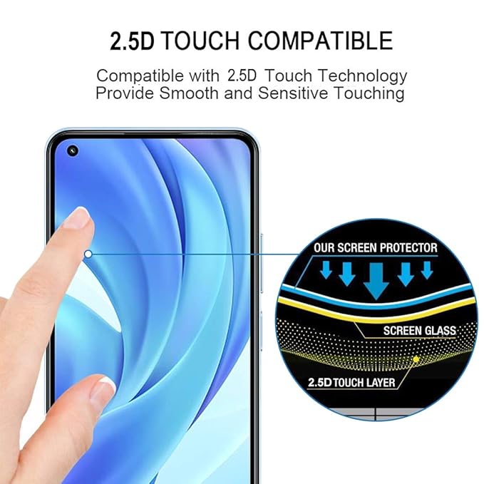 YOFO Edge to Edge Tempered Glass for Redmi Note 11 Lite
