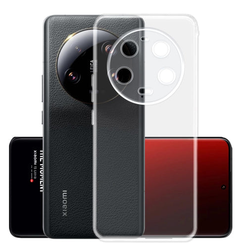 YOFO Back Cover for Mi Xiaomi 13 Ultra (Flexible|Silicone|Transparent|Full Camera Protection|Dust Plug)