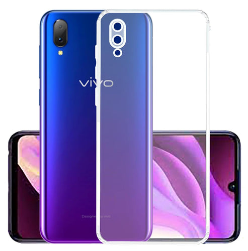 YOFO Back Cover for Vivo Y97 (SlimFlexible|Silicone|Transparent|Camera Protection|DustPlug)