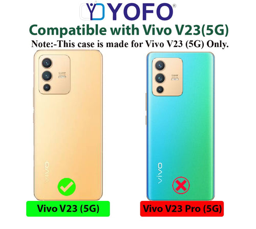 YOFO Transparent Back Cover for Vivo V23 (5G)