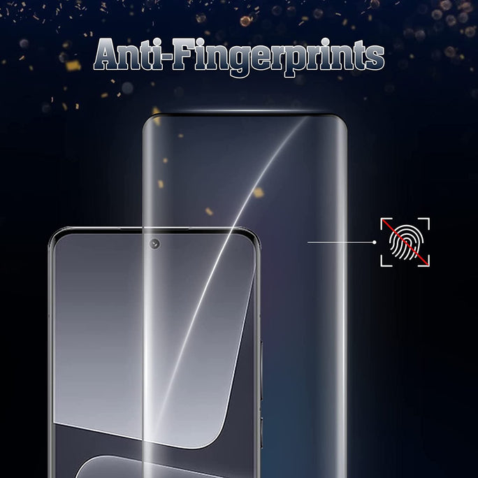 YOFO Curve Edge to Edge Full Screen Coverage Tempered Glass for " MI 13 PRO (5G) "- Full Glue Gorilla Glass (Black)