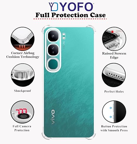 YOFO Transparent Back Cover for Vivo Y300 / V40 Lite (5G)