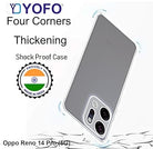 YOFO Silicon Back Cover Case for Oppo Reno 14 Pro (5G)