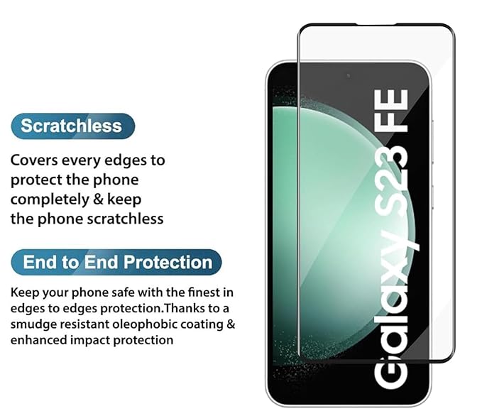 Edge to Edge Tempered Glass for Samsung S23FE