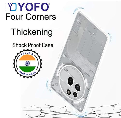 YOFO Silicon Back Cover Case for Nothing Phone (3a) Pro