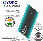 YOFO Transparent Back Cover for Mi Redmi Note 8 Pro