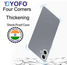 YOFO Silicon Back Cover Case for Samsung Galaxy A07 (Transparent) Camera Protection with Dust Plug