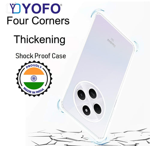 YOFO Transparent Back Cover Case for Mi Redmi A4 / Redmi 14c (5G) / Poco M7 (5G)