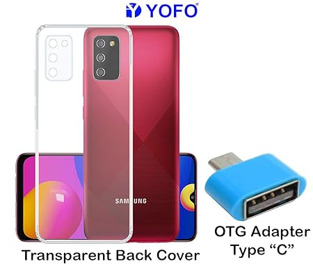 YOFO Silicon Transparent Back Cover for Samsung M02s
