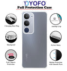YOFO Transparent Back Cover Case for Vivo Y29 (5G)