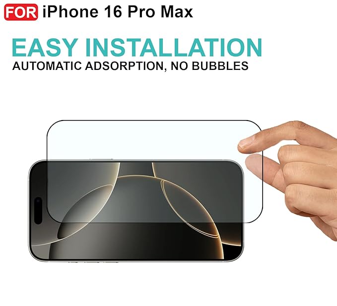 Edge to Edge Tempered Glass for iPhone 16 Pro Max