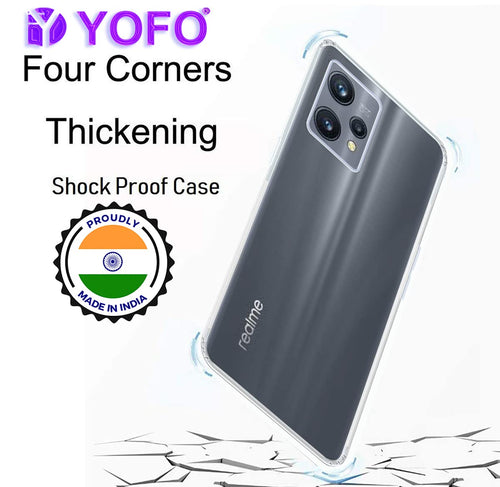 YOFO Back Cover for Realme 9 Pro + (5G) (Silicone|Transparent|Camera Protection)
