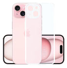YOFO Back Cover for Apple iPhone 15 (SlimFlexible|Silicone|Transparent|Camera Protection|DustPlug)