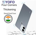 YOFO Back Cover for Poco C51 (SlimFlexible|Silicone|Transparent|Camera Protection)