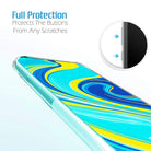 YOFO Back Cover for Mi Redmi 13C (5G) (Flexible|Silicone|Transparent|Full Camera Protection|Dust Plug)