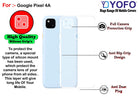 YOFO Back Cover for Google Pixel 4A (SlimFlexible|Silicone|Transparent|Camera Protection|DustPlug)