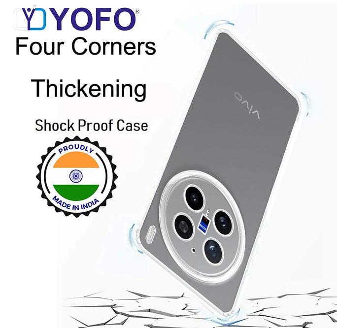 YOFO Silicone Back Cover Case for Vivo X200 Pro (5G)