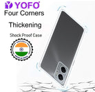 YOFO Back Cover for Mi Redmi Note 11E (Flexible|Shockproof|Silicone|Transparent|Camera Protection)